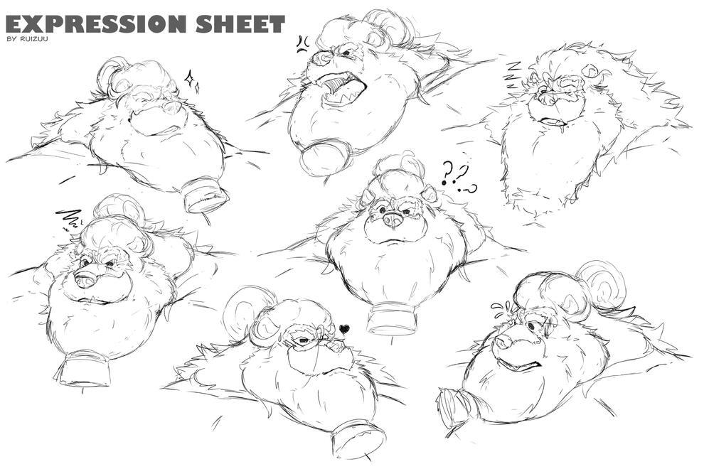 Theo - Expression Sheet